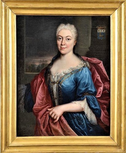 Paire Portraits de Nobles Français  